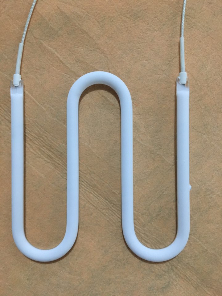 zwarte koolstofvezel hitte-lamp voor barbecue