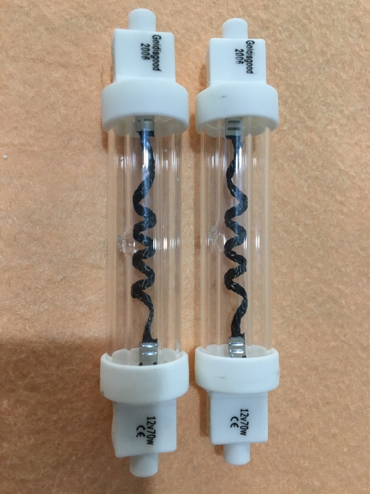 Customize Infrared drying lamp carbon heating element 800mm 2000w SK15 carbon fiber heating lamps