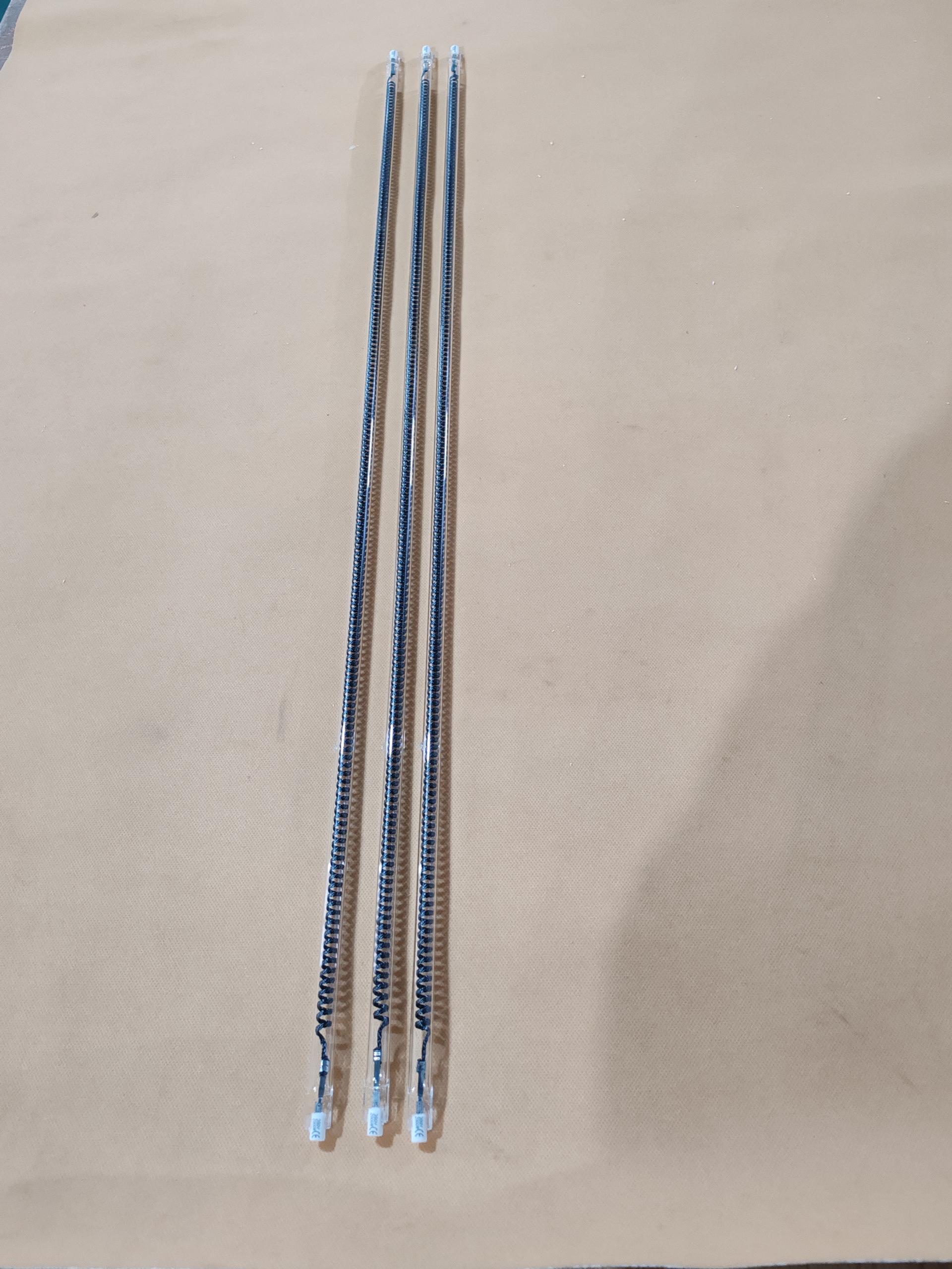 2500w 1260mm infrarood koolstofvezelbuis