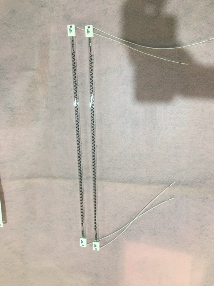 Middengolf koolstofvezel kwartsverwarmer koolstofvezel infrarood verwarmingslamp 1000w