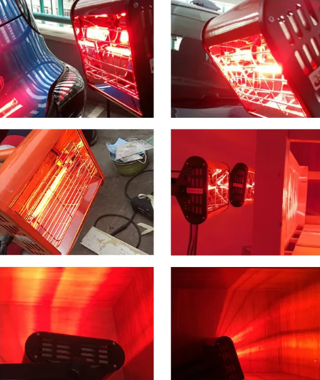 Brake pad surface treatment lamp