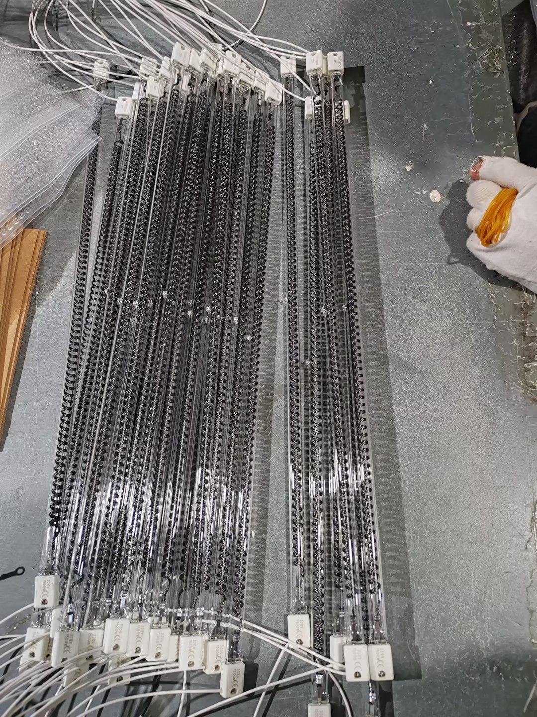 Witte reflectorplaat koolstofvezel verwarmingslamp