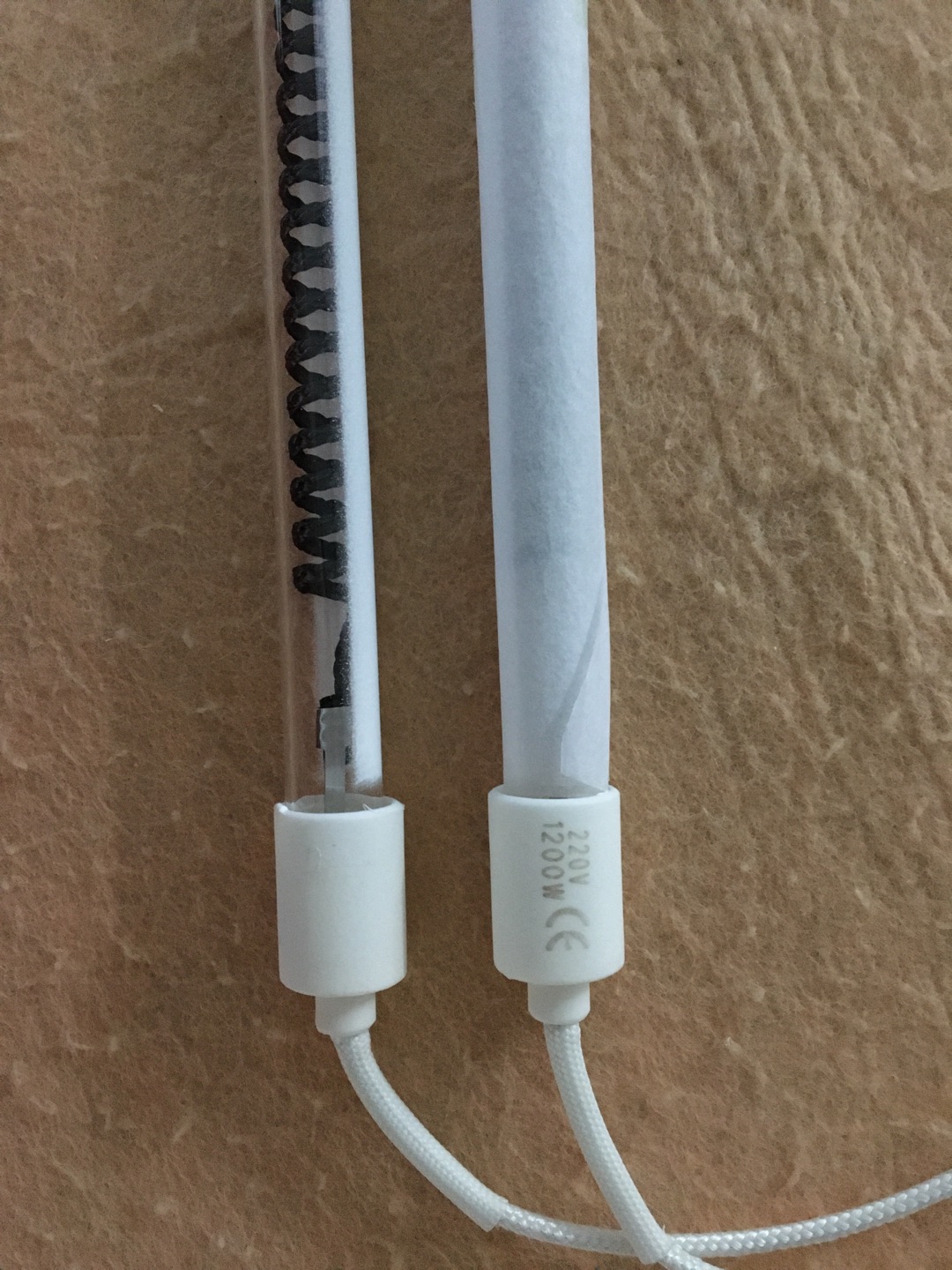 360mm 1000w infrarood koolstofvezel verwarmingslamp